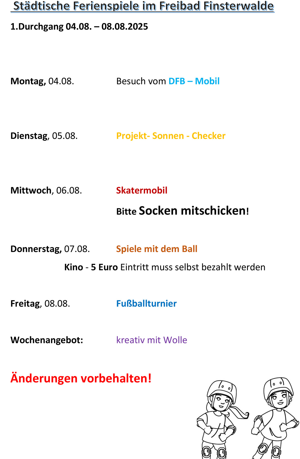 Sommerferienplan 2025 2